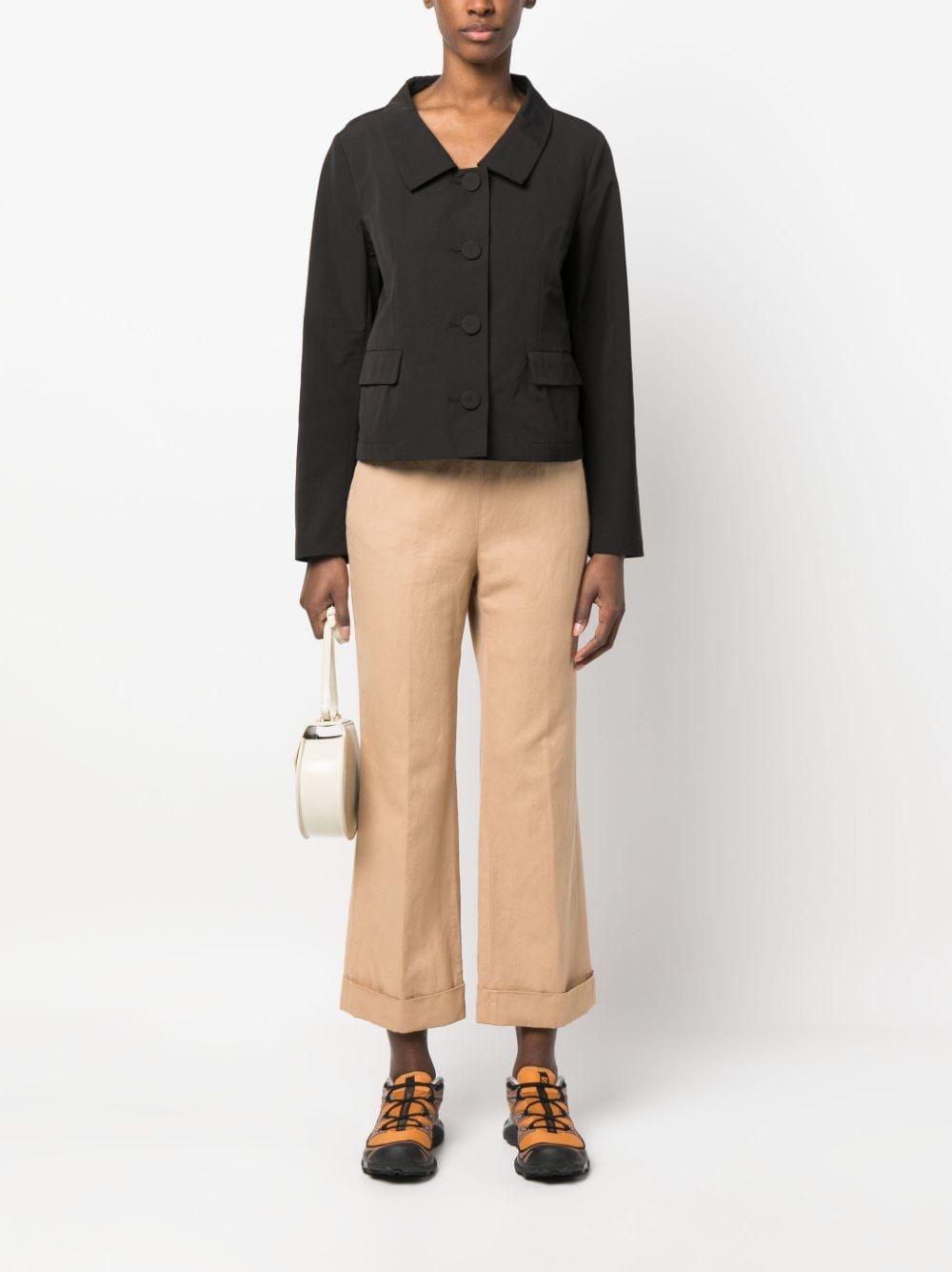 cropped flared trousers