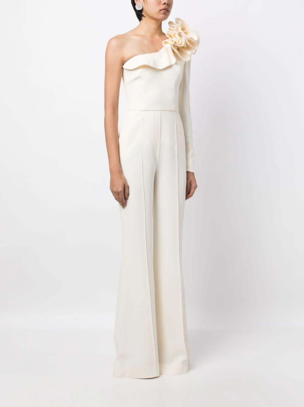 Cady ruffled one-shoulder jumpsuit