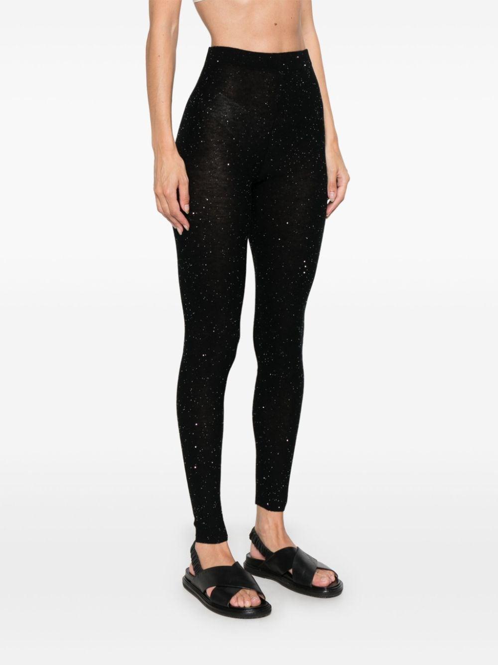 sequin-embellished leggings