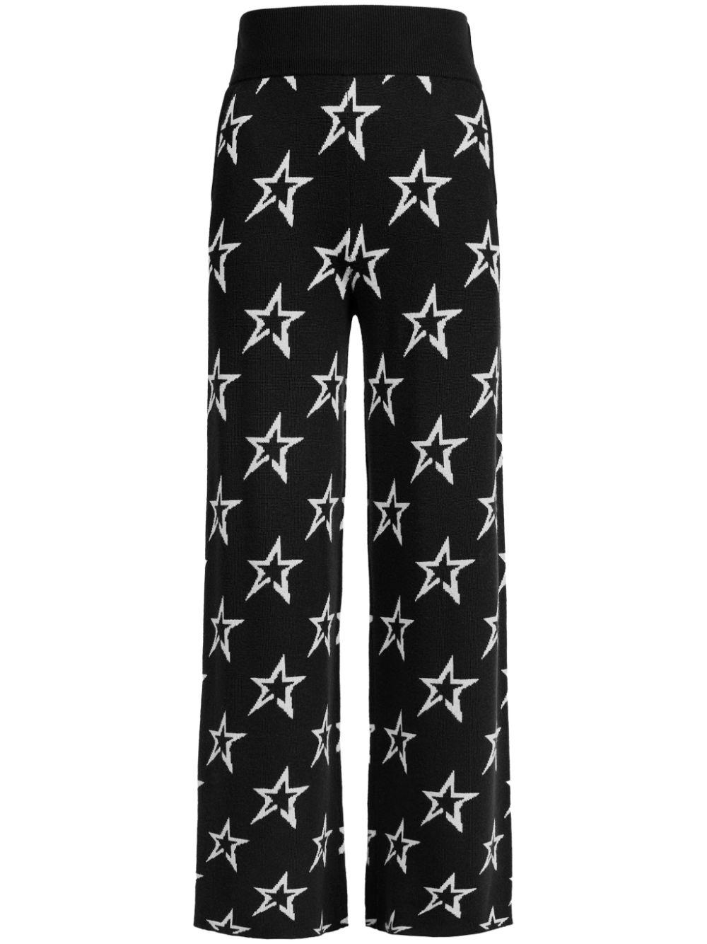 Chalet embroidered-logo knitted trousers