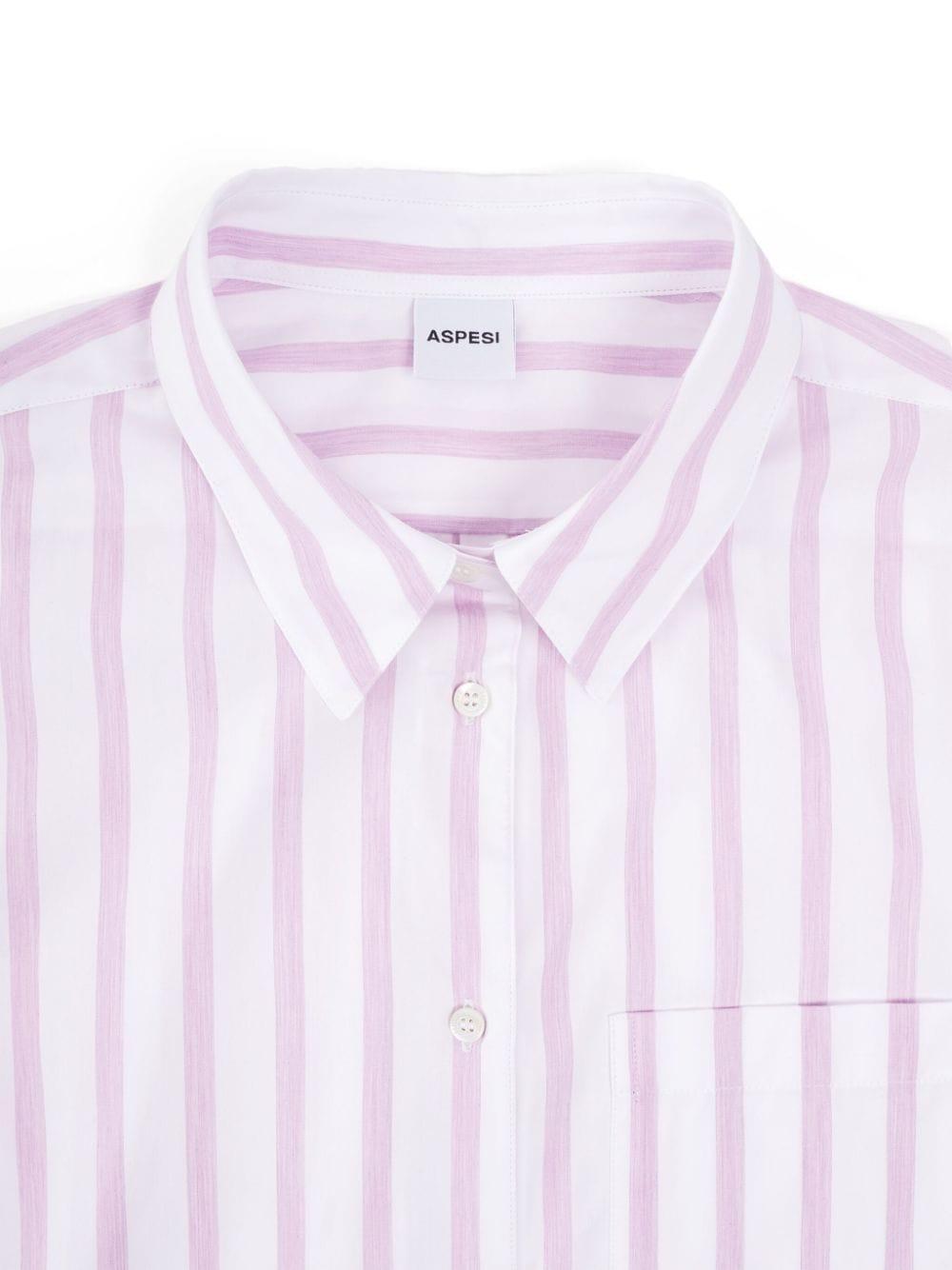 striped poplin shirt