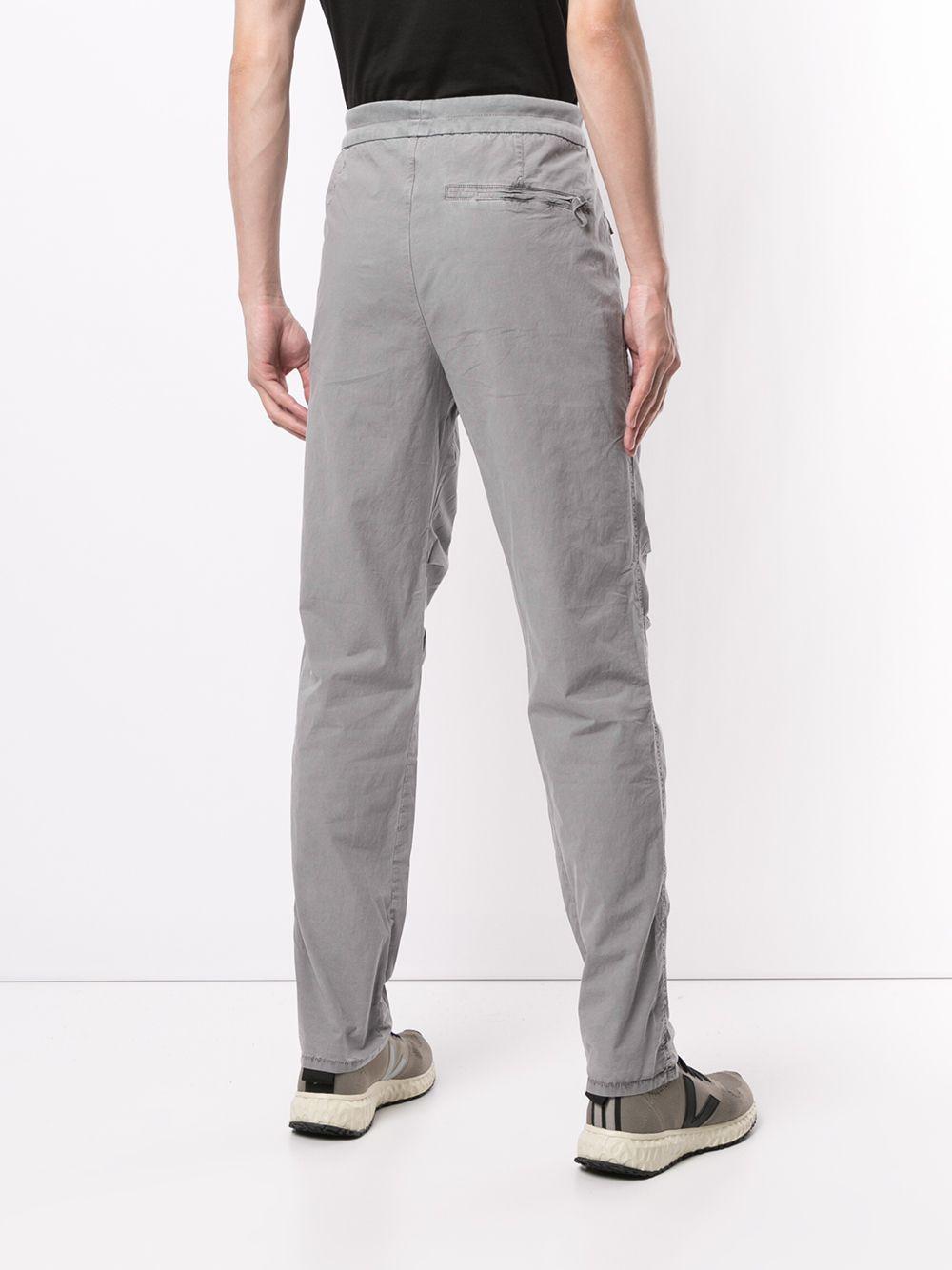 mid-rise straight leg trousers