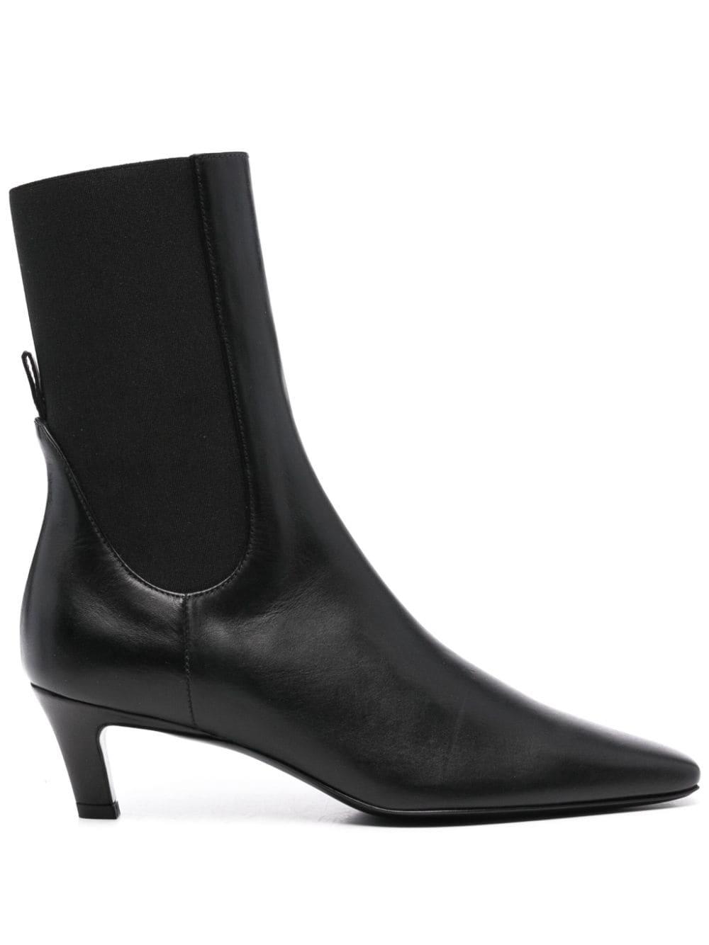 The Mid Heel leather boots