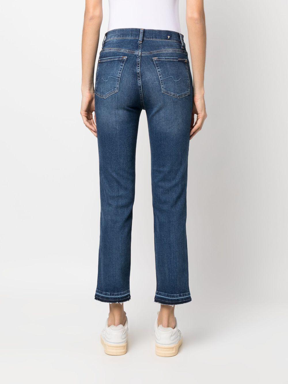 straight-leg cropped jeans