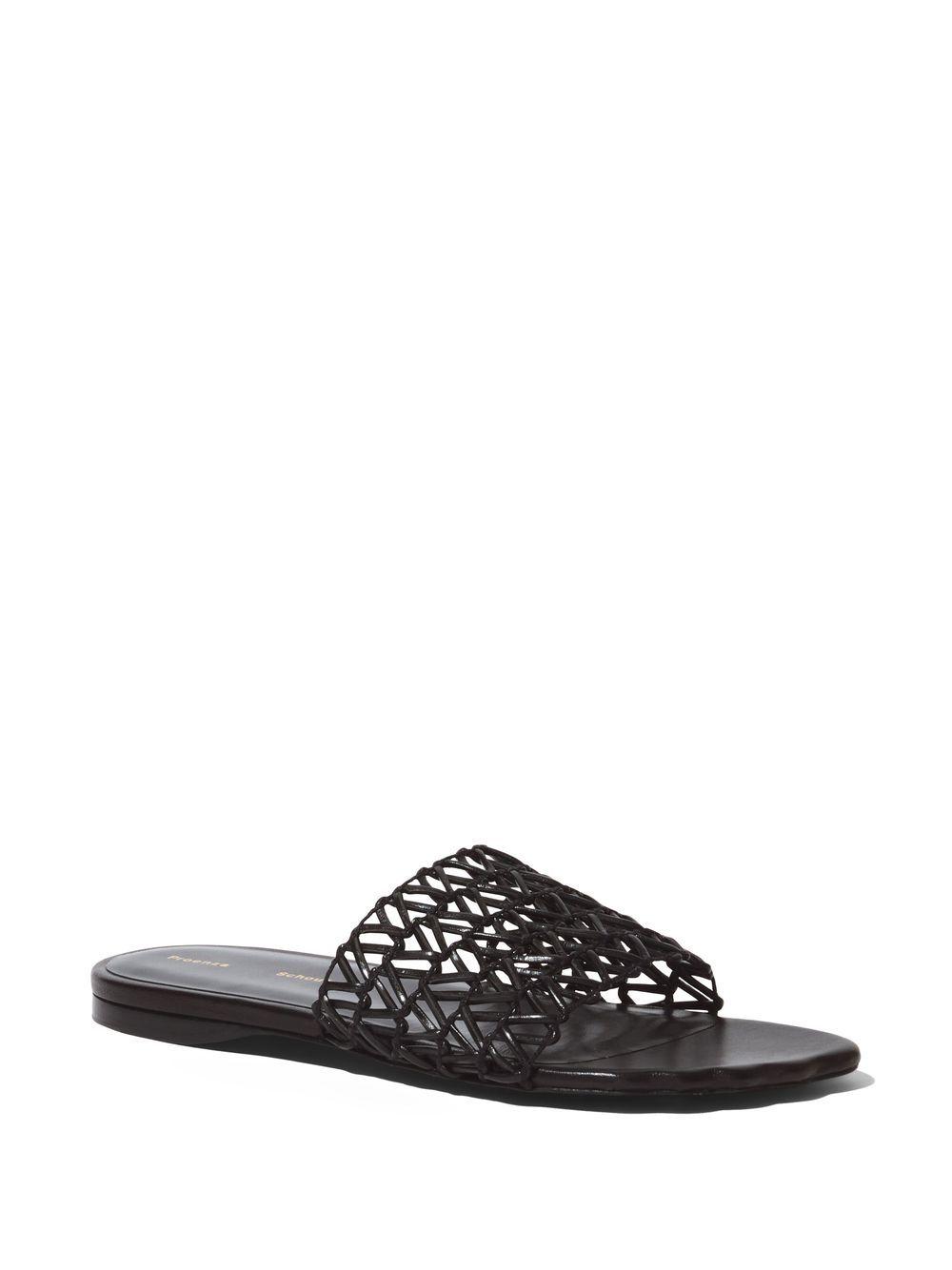 Sculpt woven slide sandals