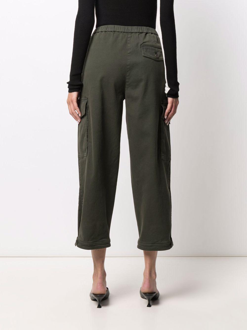 high-rise cropped trousers