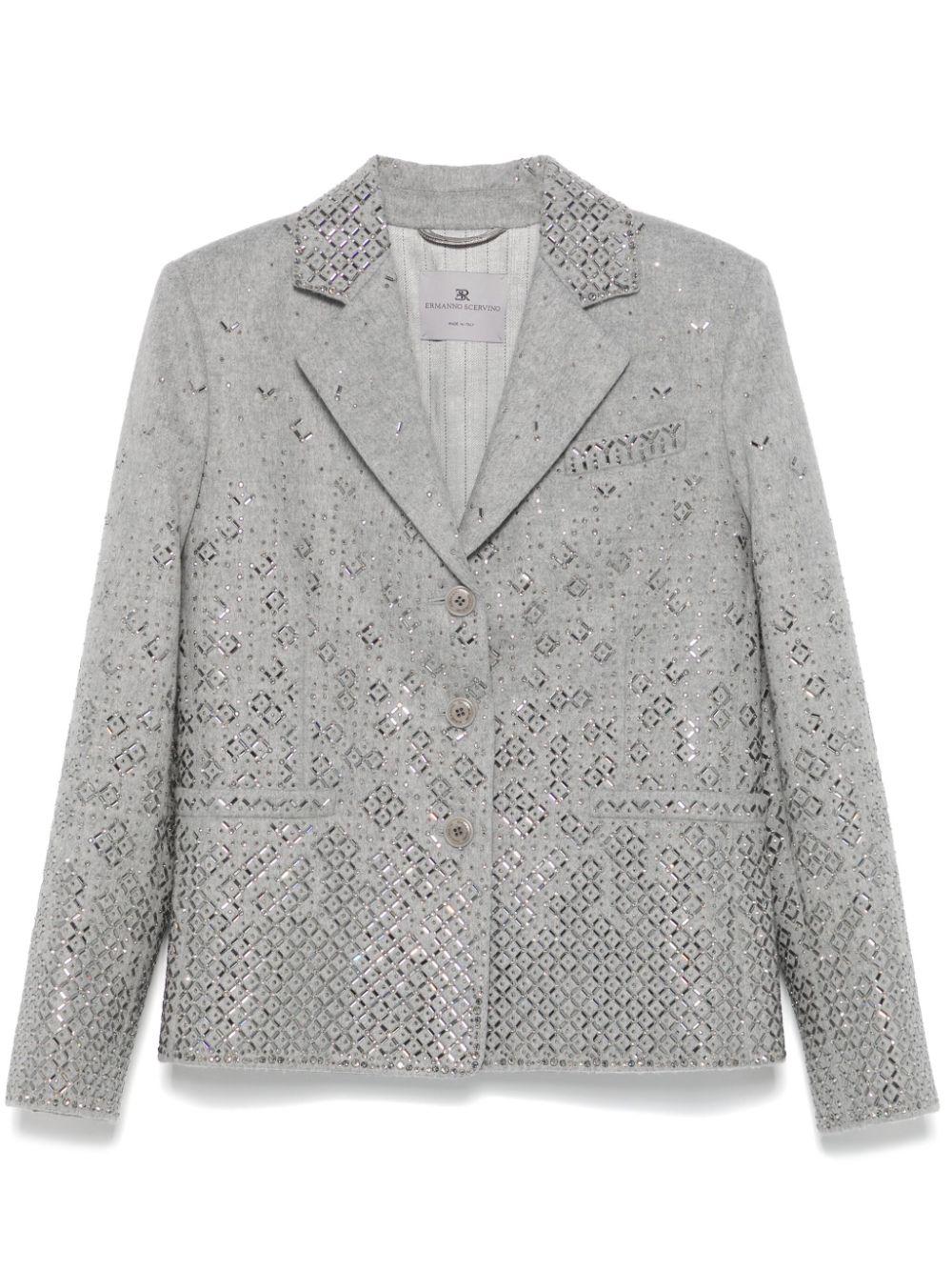 crystal-embellished blazer