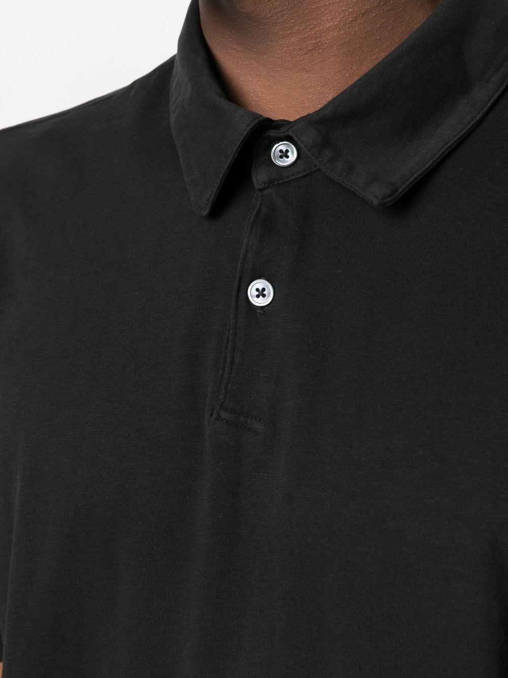 sueded-jersey polo shirt