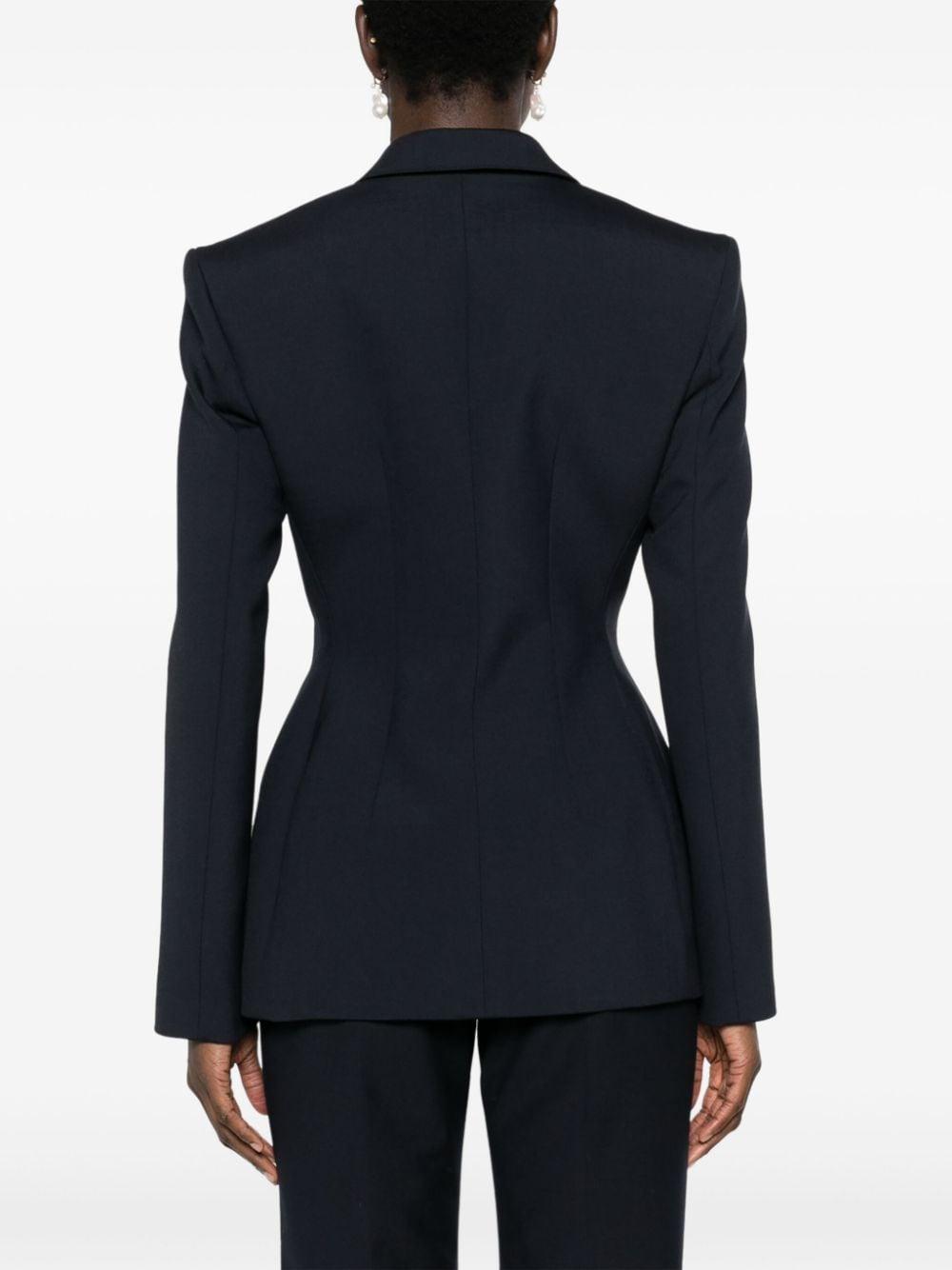 peak-lapels double-breasted blazer