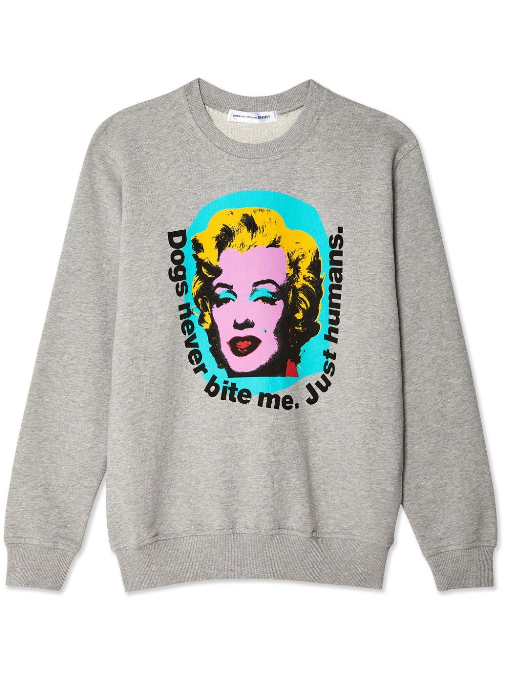 graphic-print cotton sweatshirt