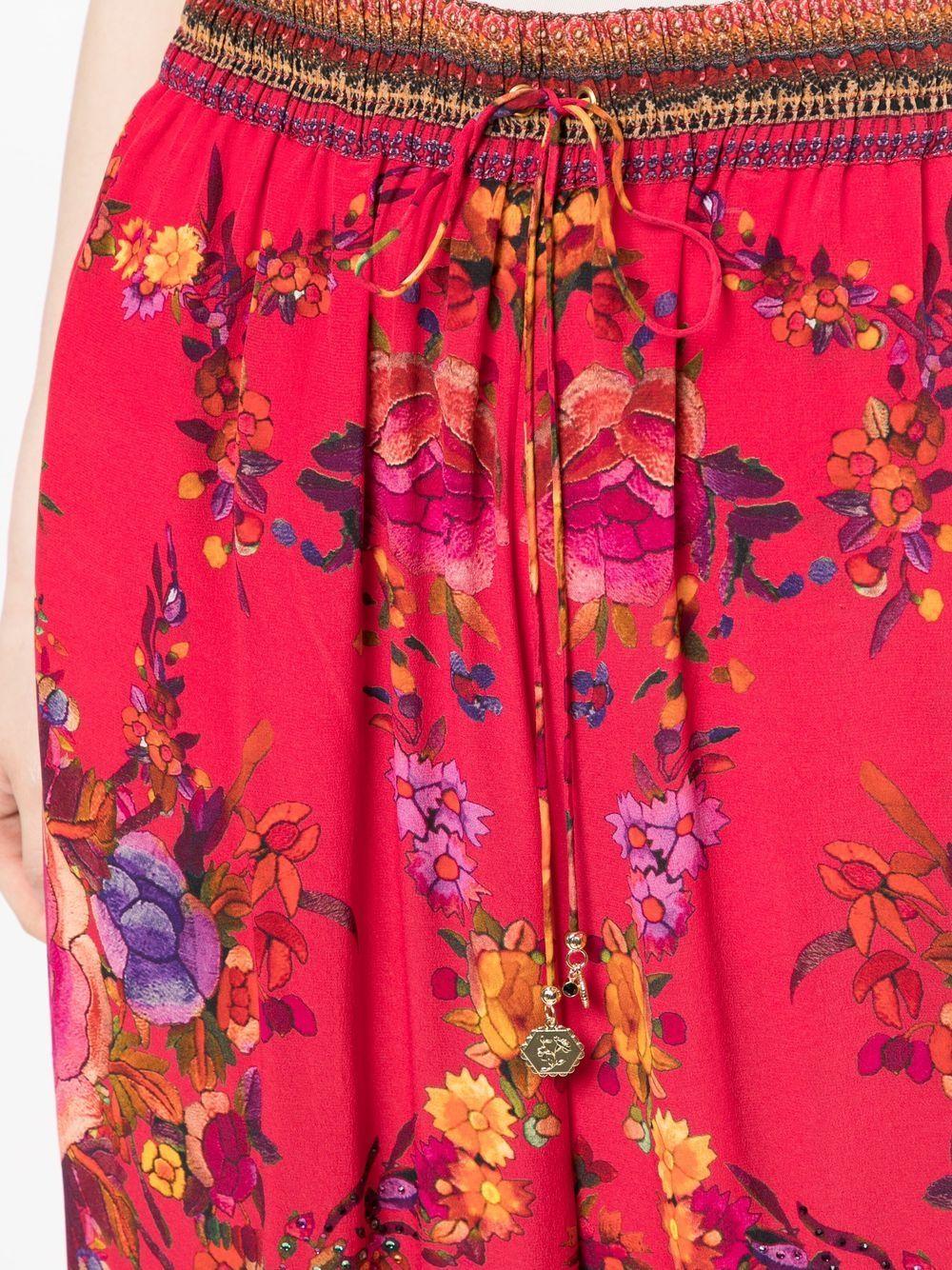 View From The Veil floral-print silk pants 