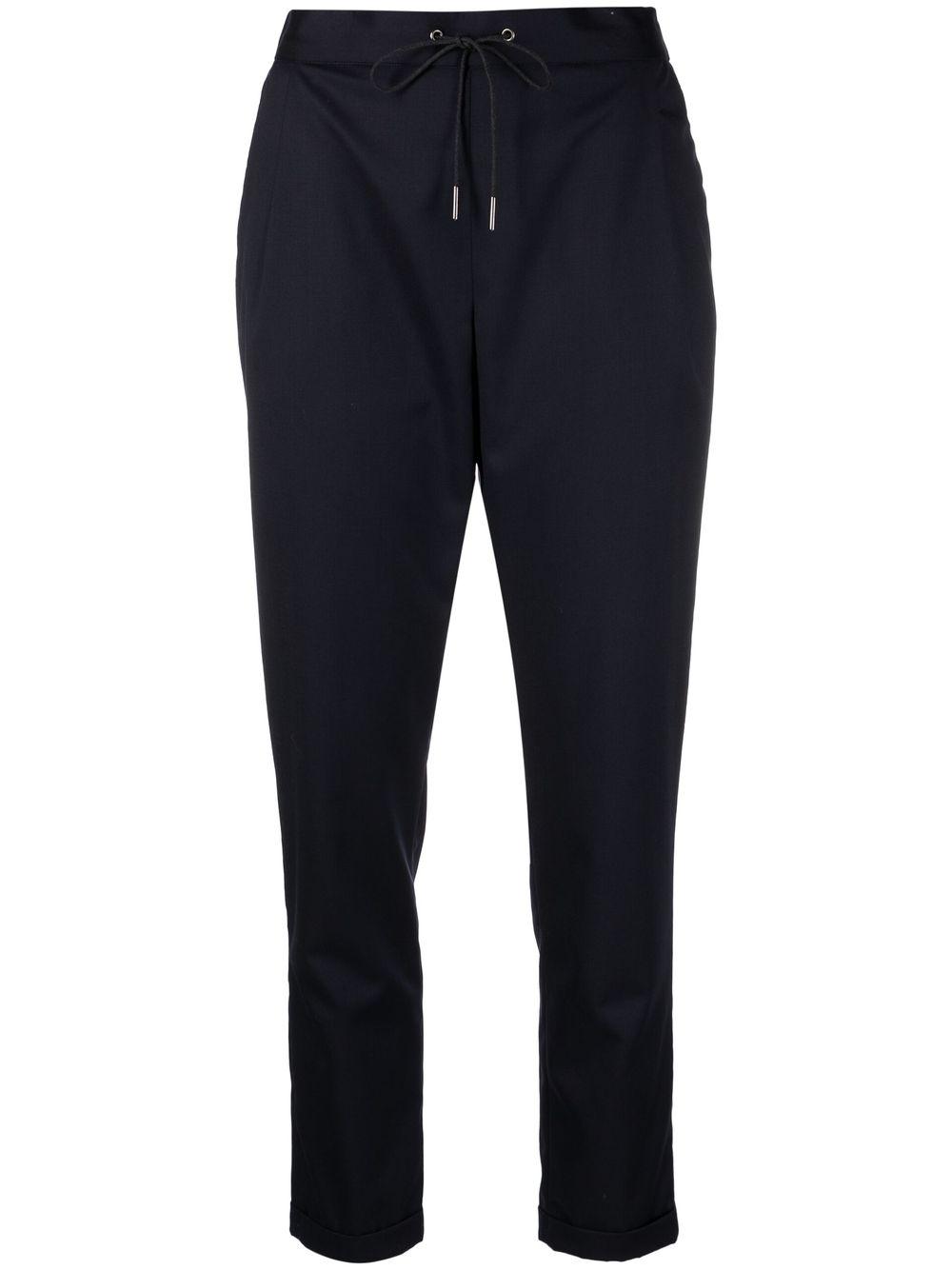 drawstring-fastening waistband trousers