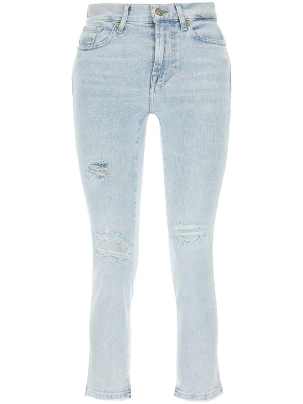 straight-leg cropped jeans 