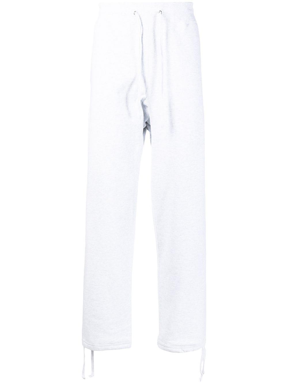 drawstring-waist cotton track trousers 