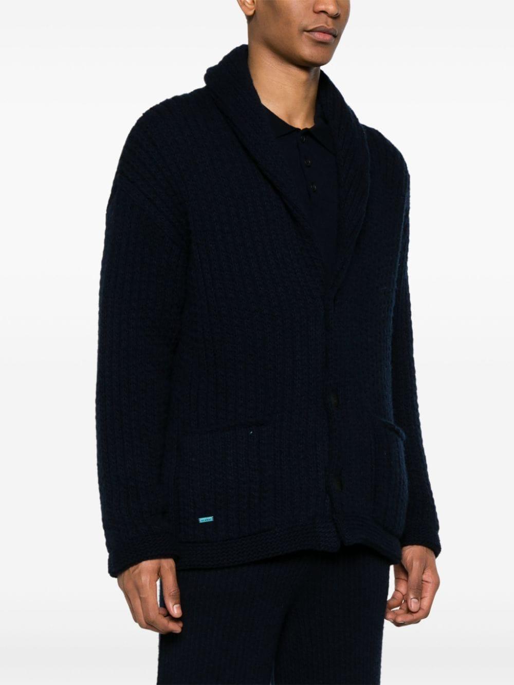 Finest cable-knit cardigan