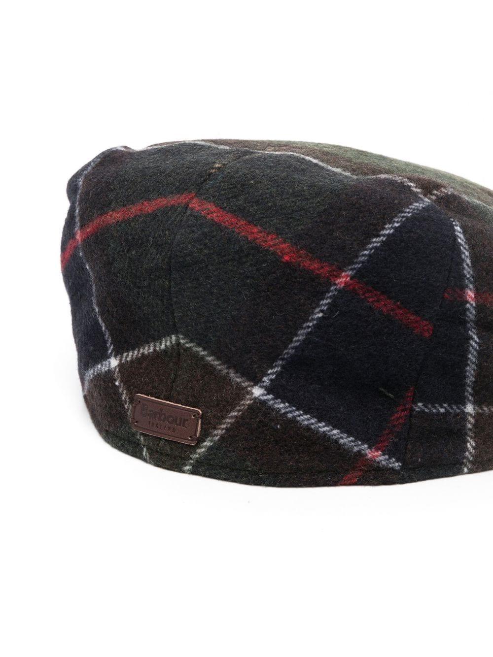 Gallingale tartan-check flat cap