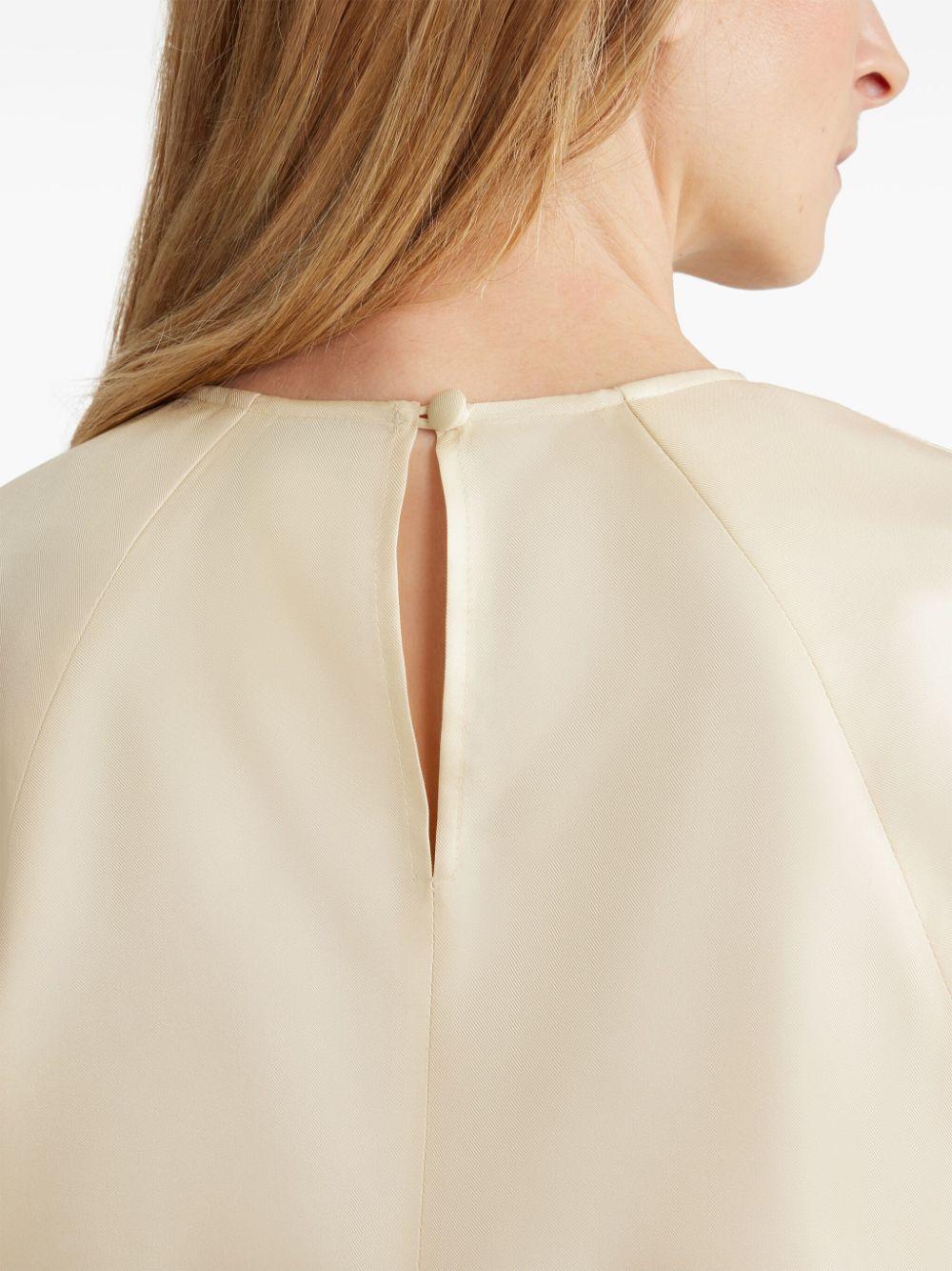 Square organic-silk blouse 