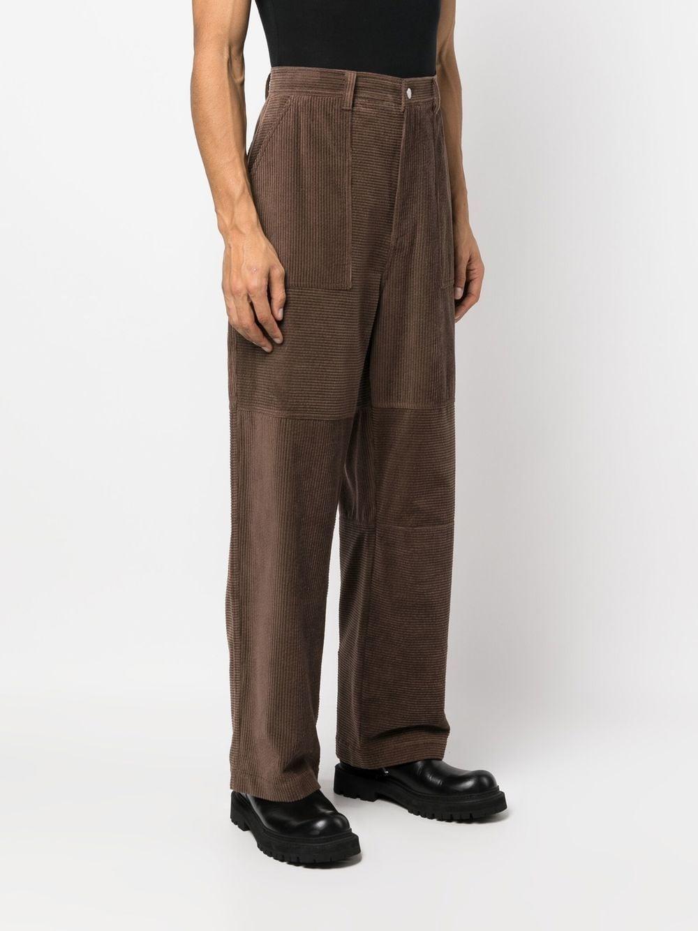 straight-leg corduroy trousers