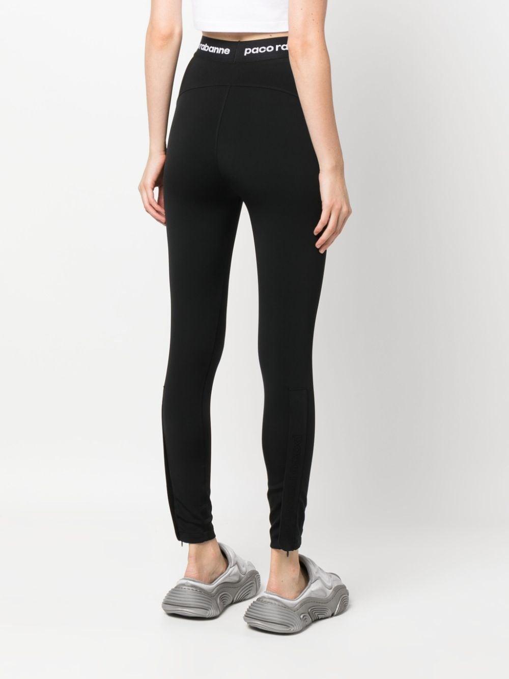 logo-waistband high-waisted leggings 