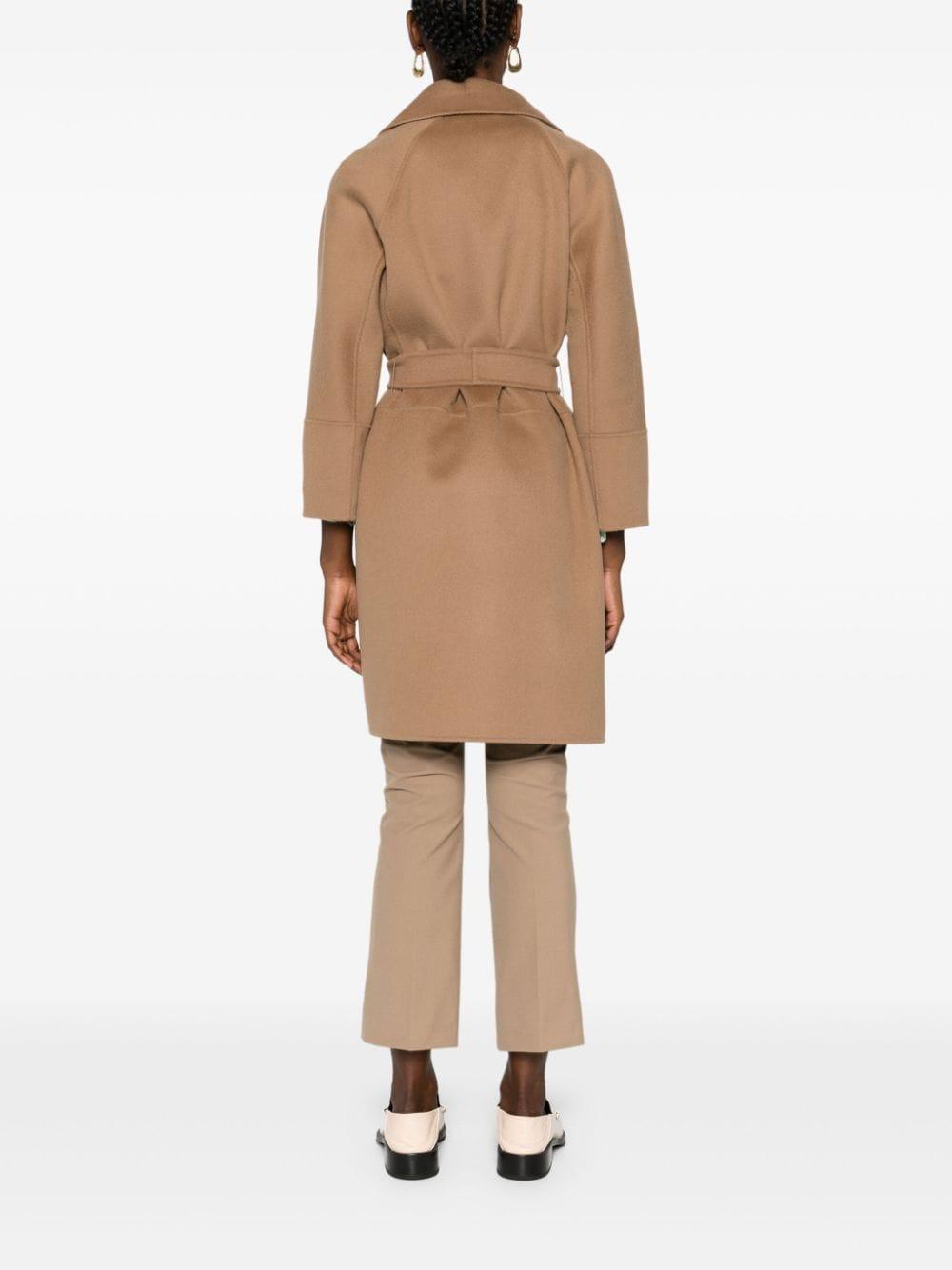 Arona belted virgin wool coat