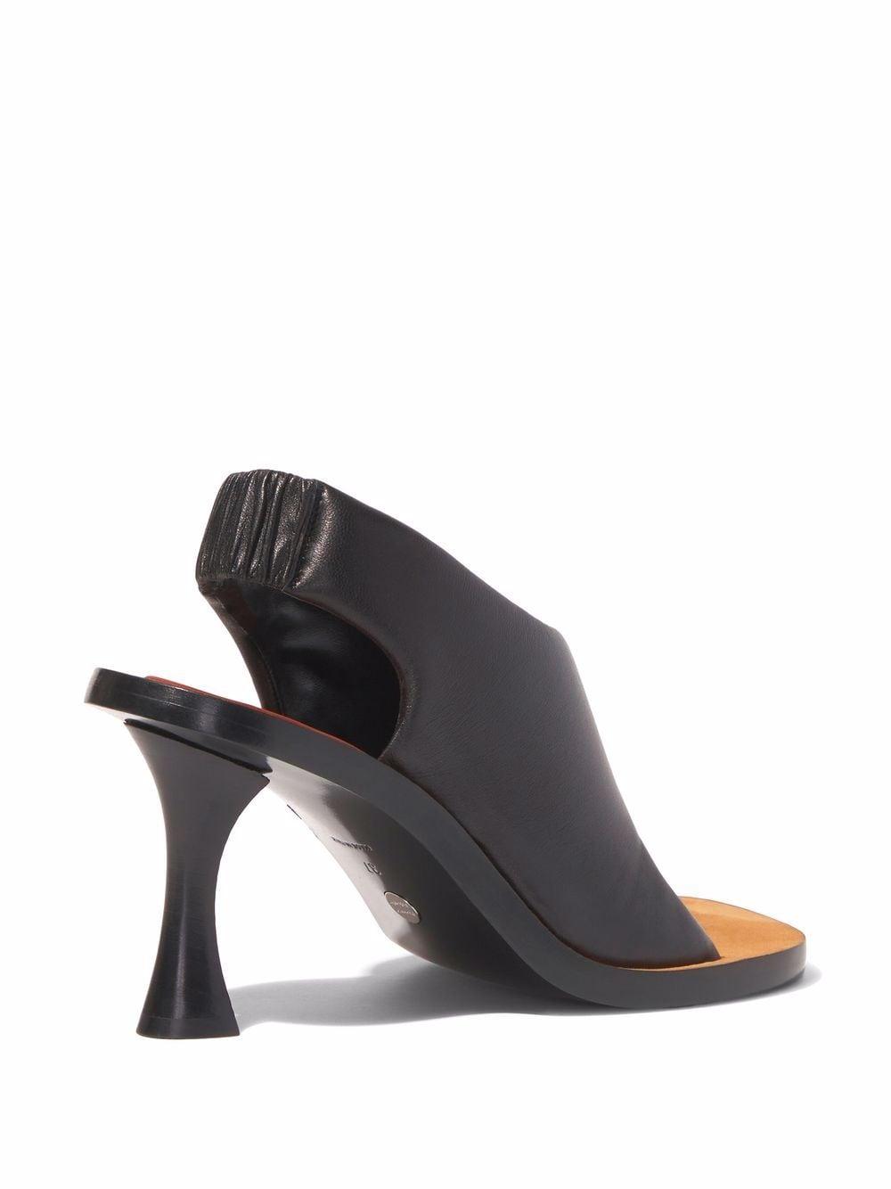 Ledge sculpted-heel slide sandals