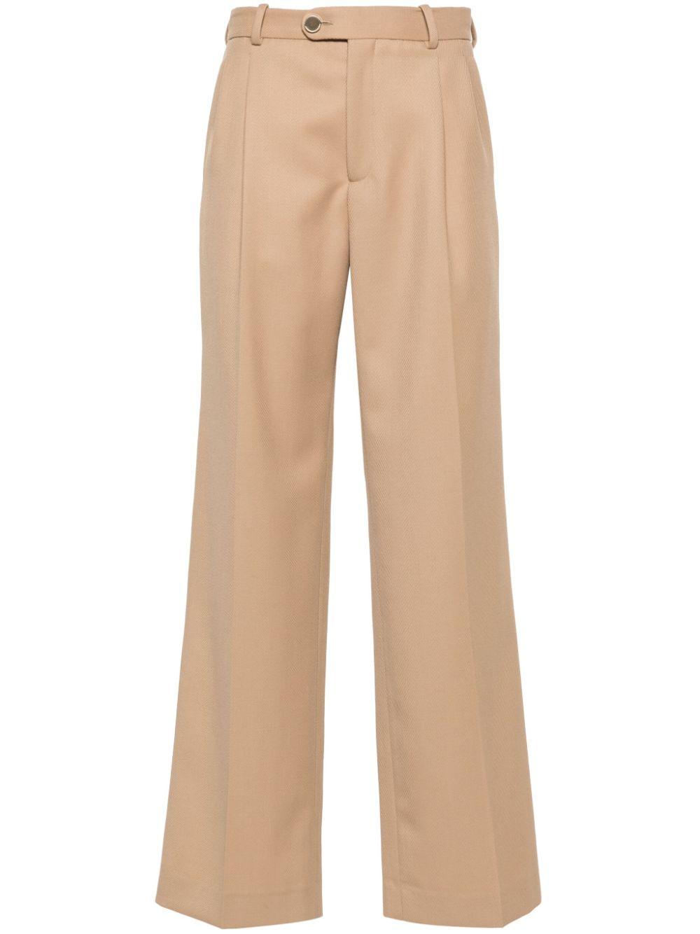 pleat-detail trousers