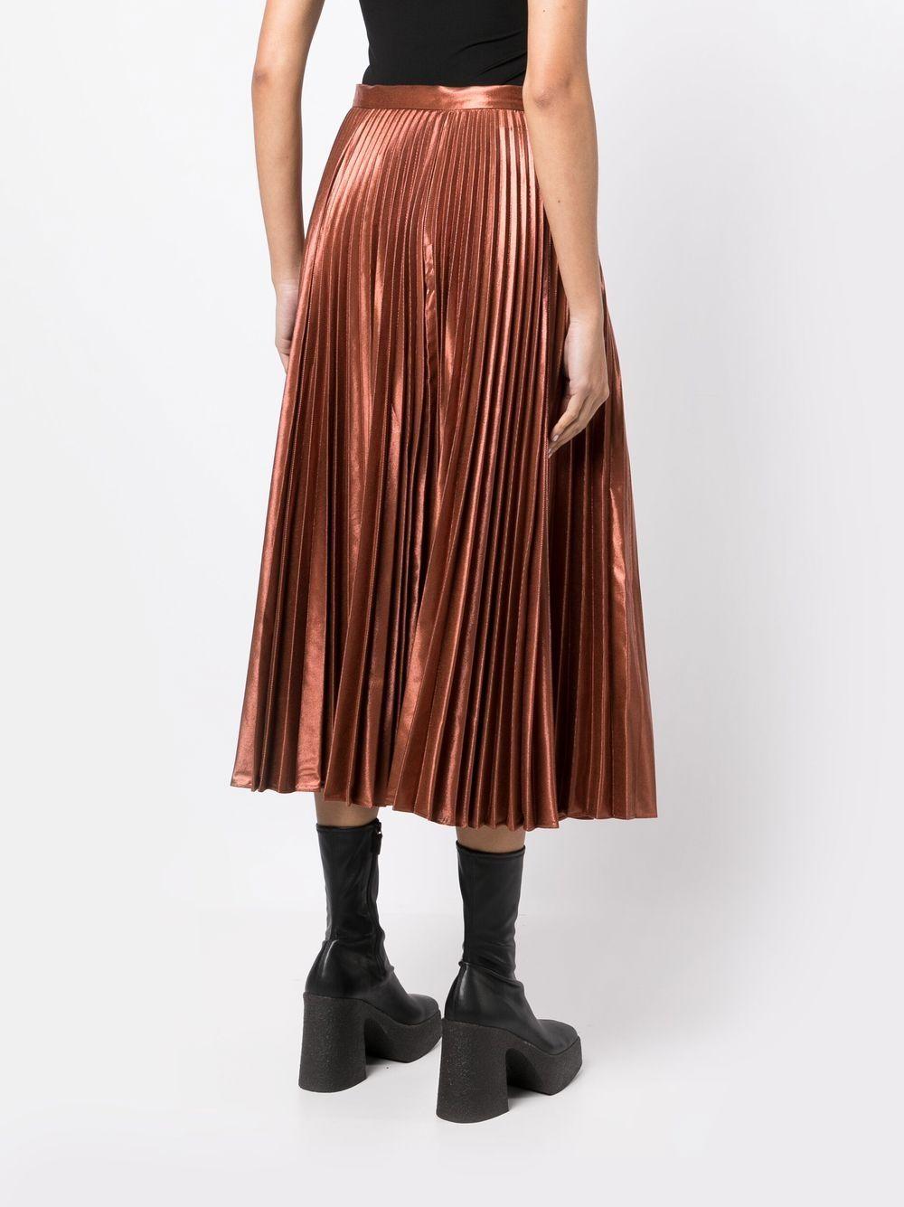 Sif pleated midi skirt