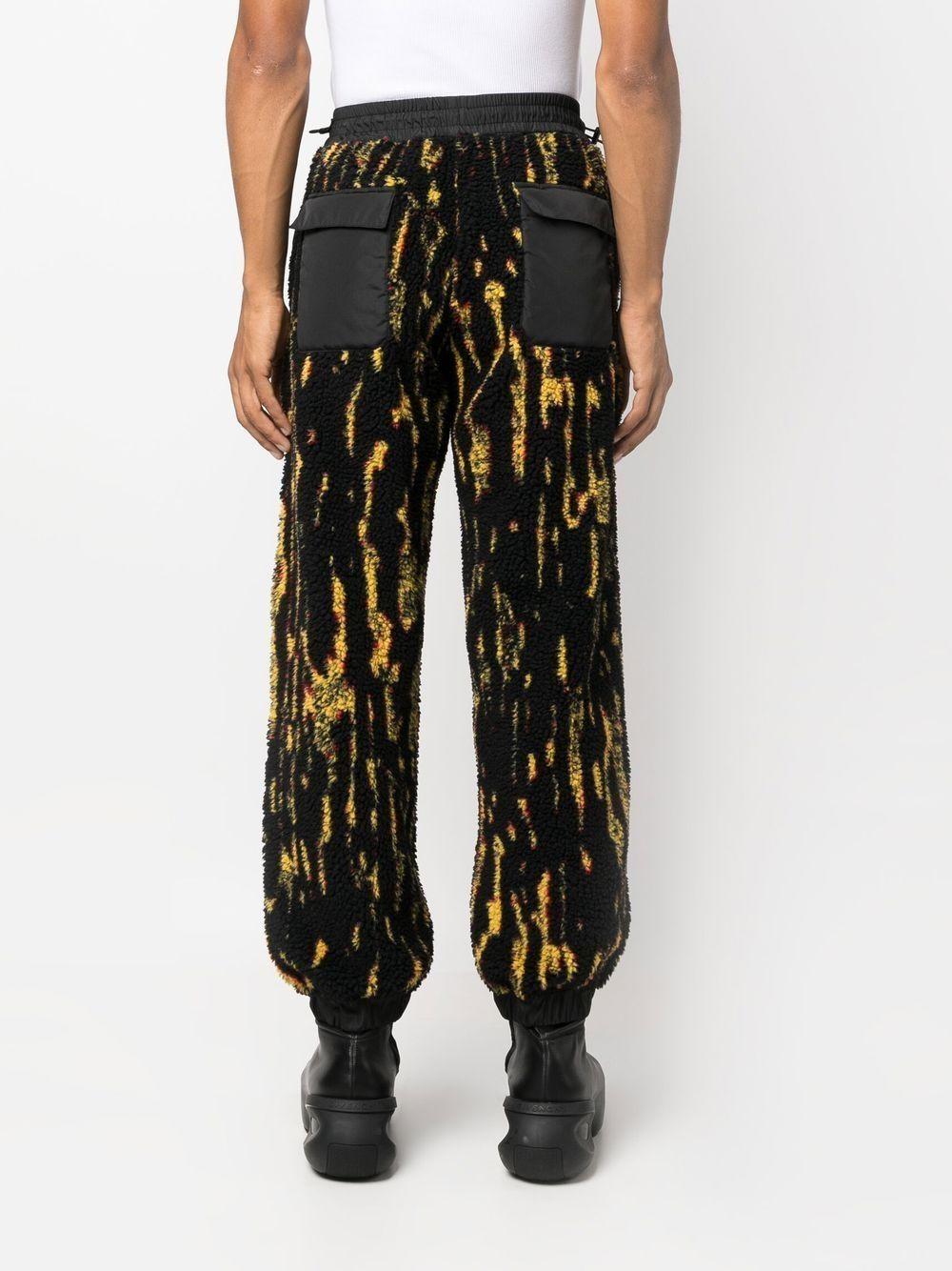 printed drawtring track pants