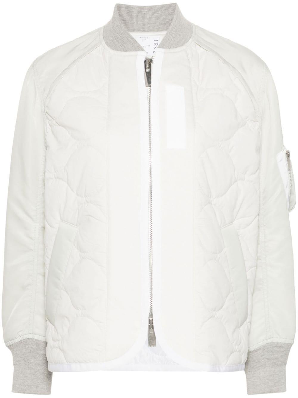 quilted padded bomber jacket