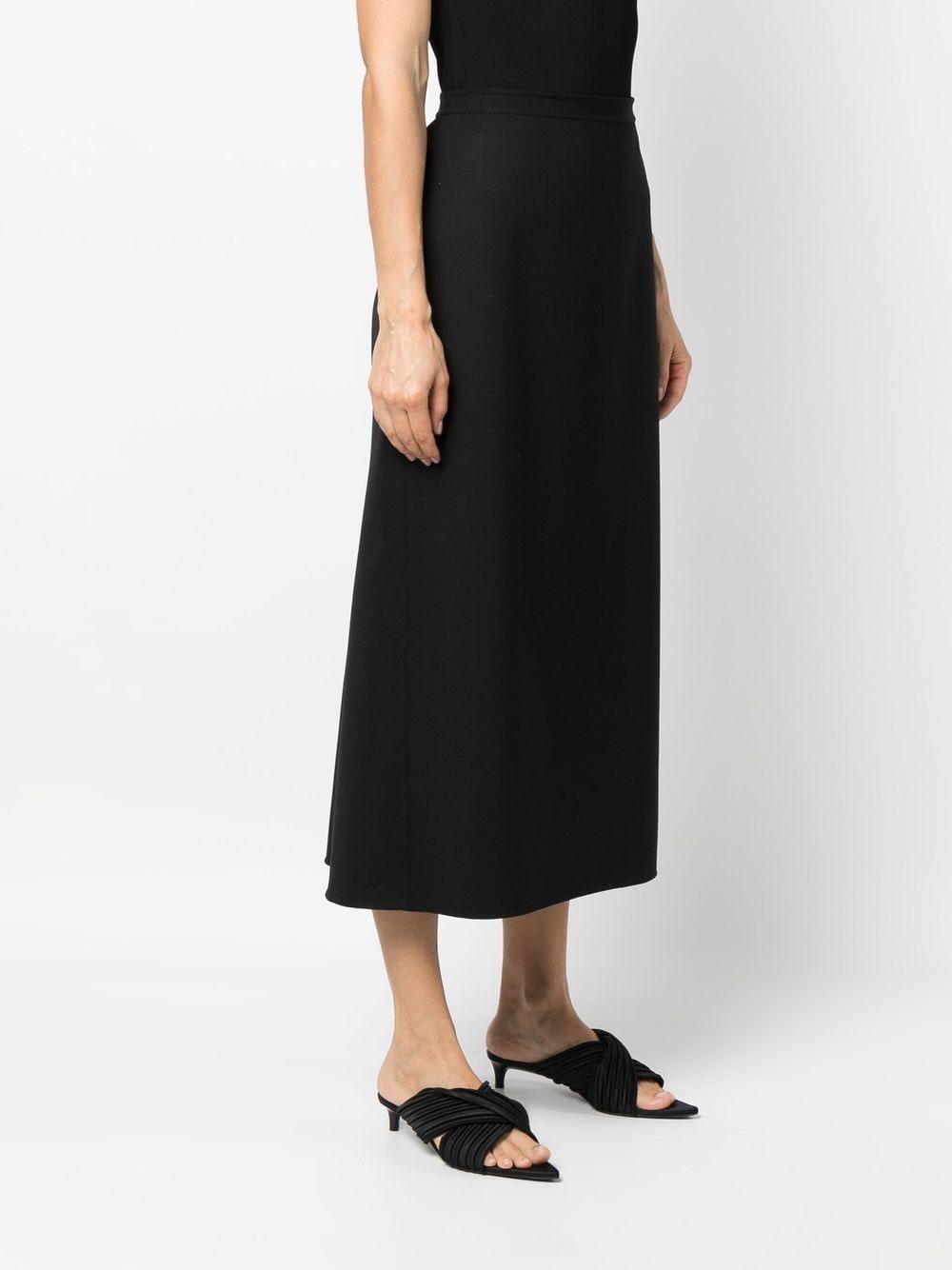 mid-length straight skirt