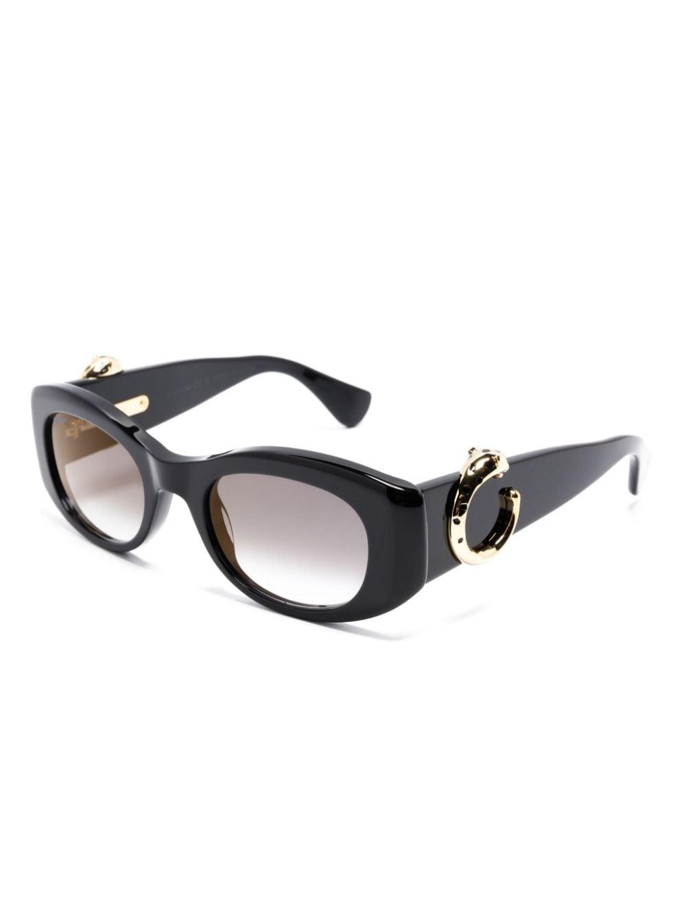 Panther C rectangle-frame sunglasses