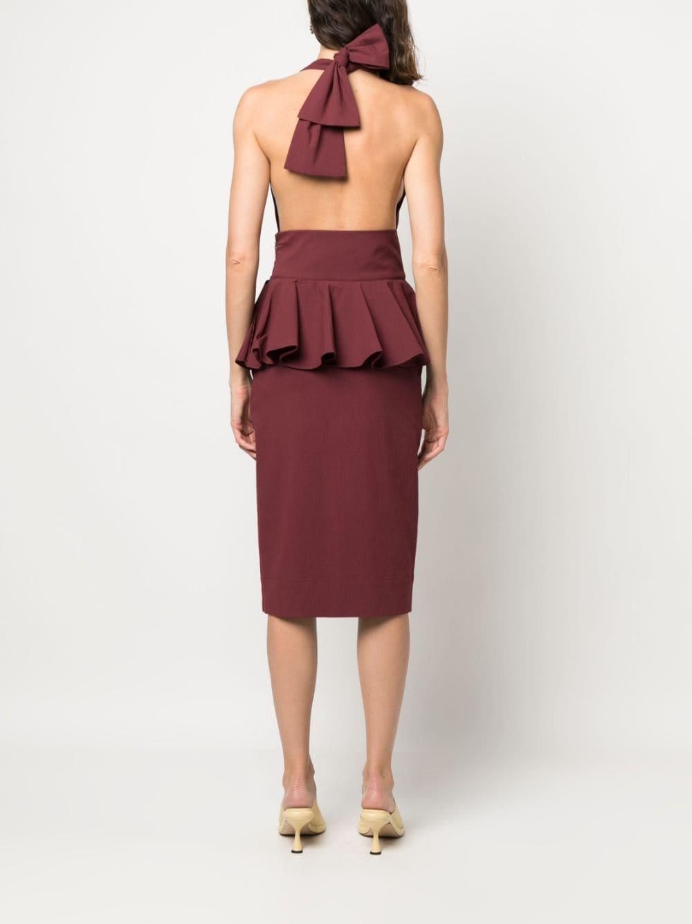 Dorever peplum midi dress