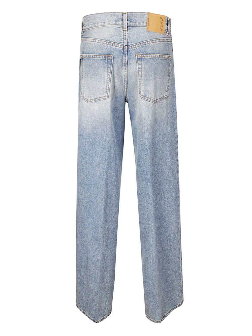 cotton straight jeans 