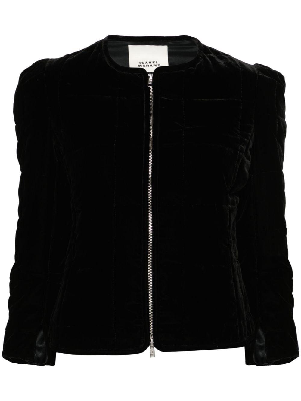 Djanet quilted velvet jacket