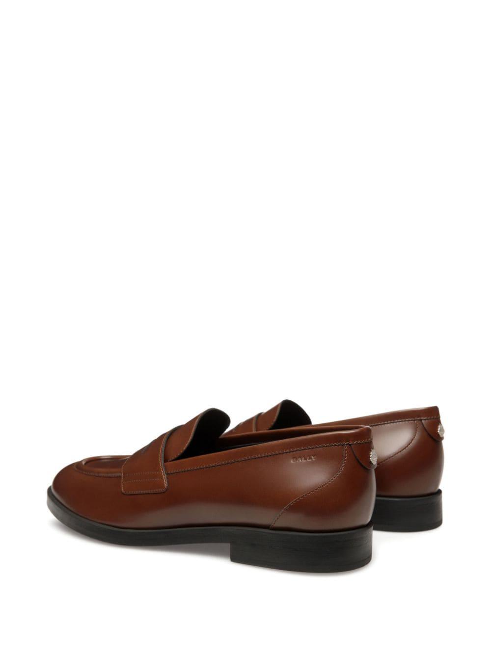 logo-plaque loafers