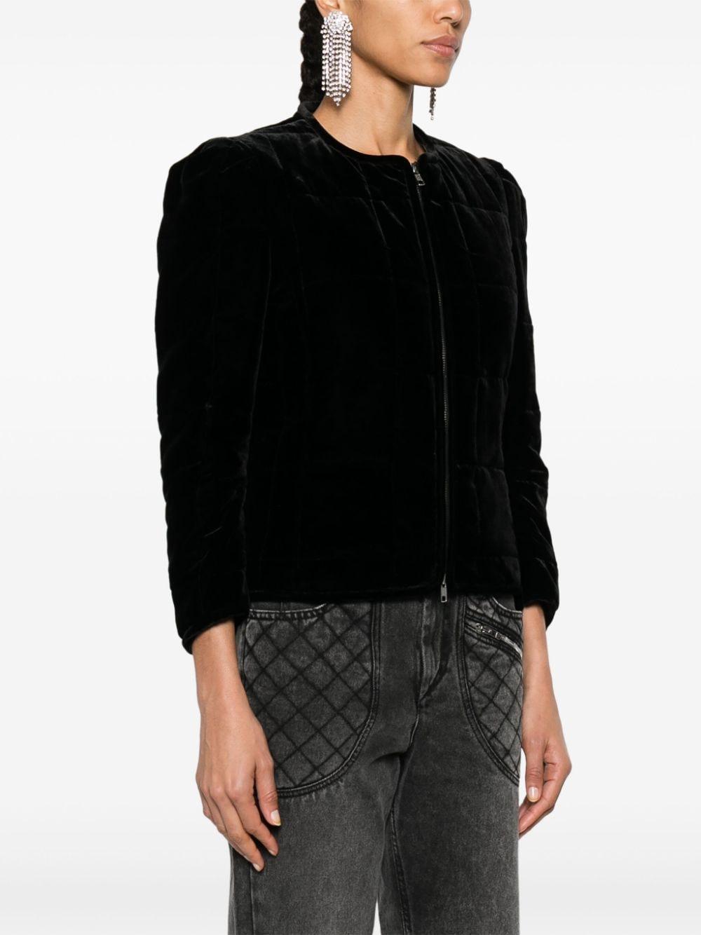 Djanet quilted velvet jacket