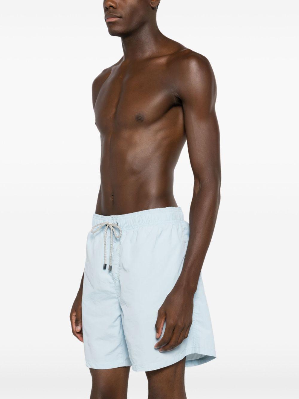 elasticated-drawstring swim shorts