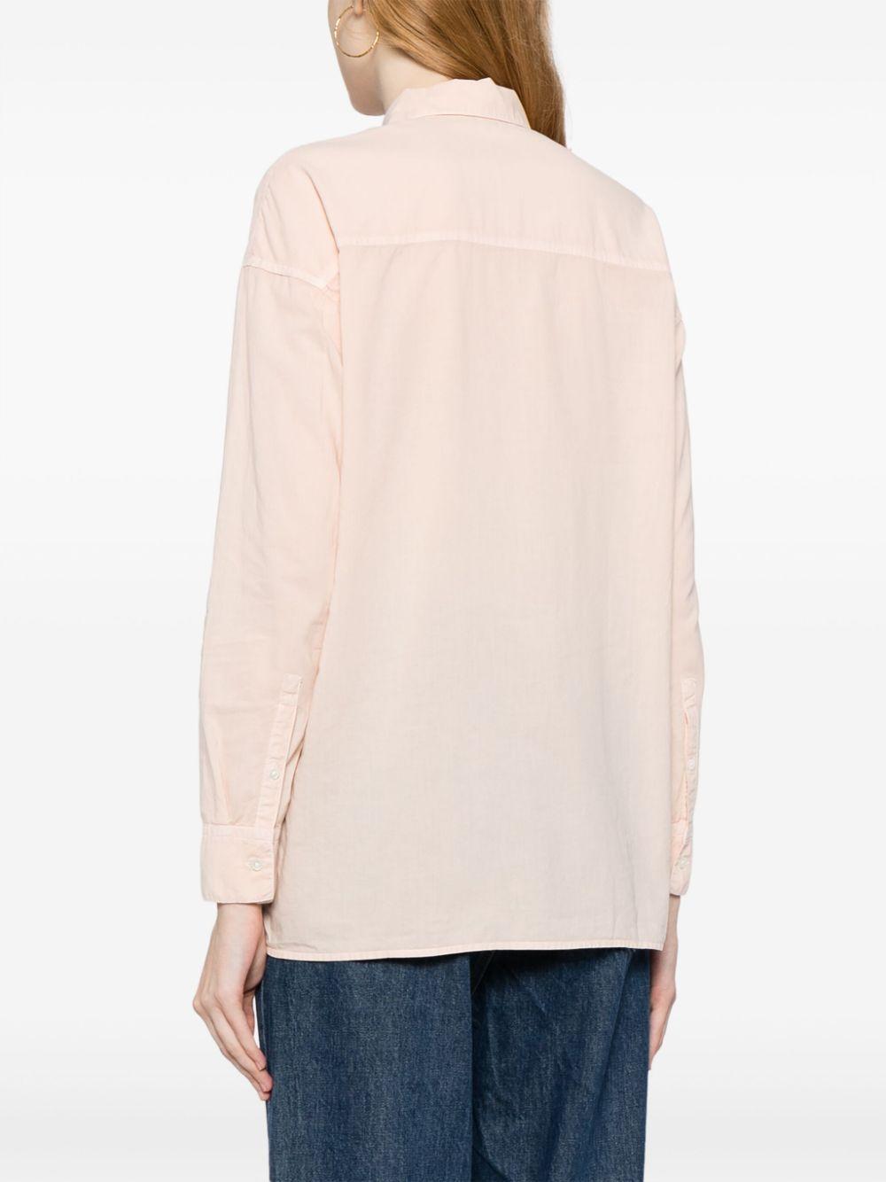 spread-collar poplin shirt