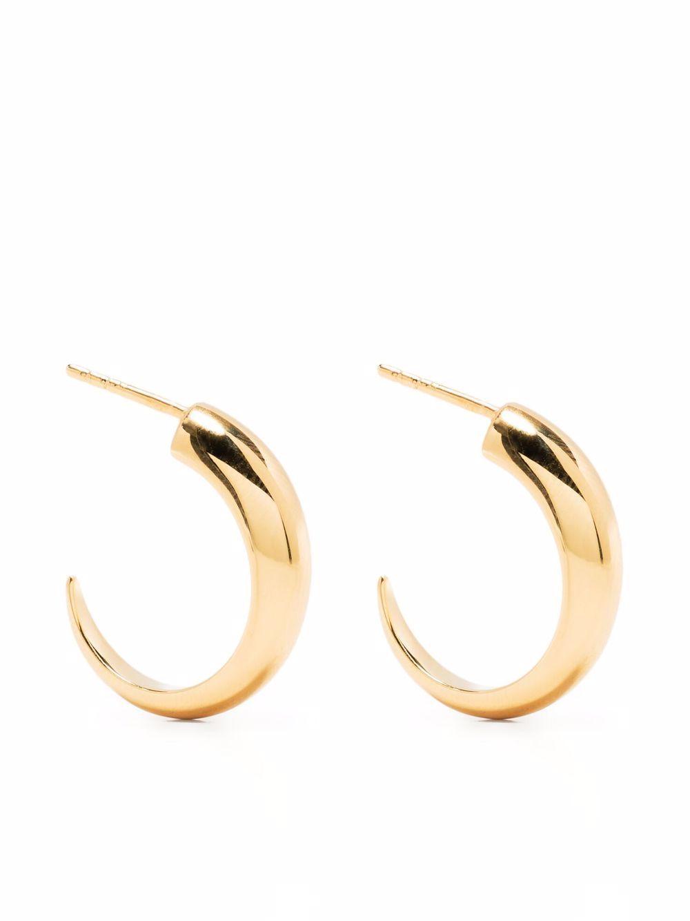 medium plain claw hoop earrings