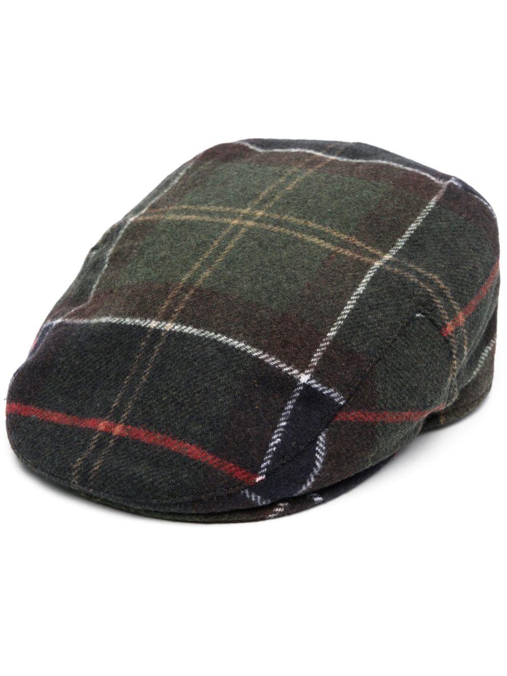 Gallingale tartan-check flat cap