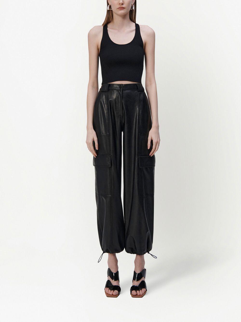 Luxe faux-leather trousers