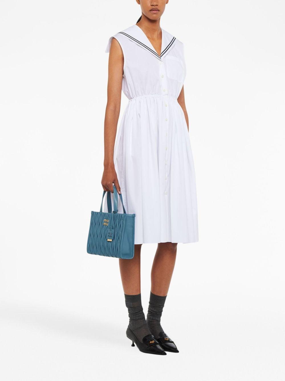 sailor poplin midi dress