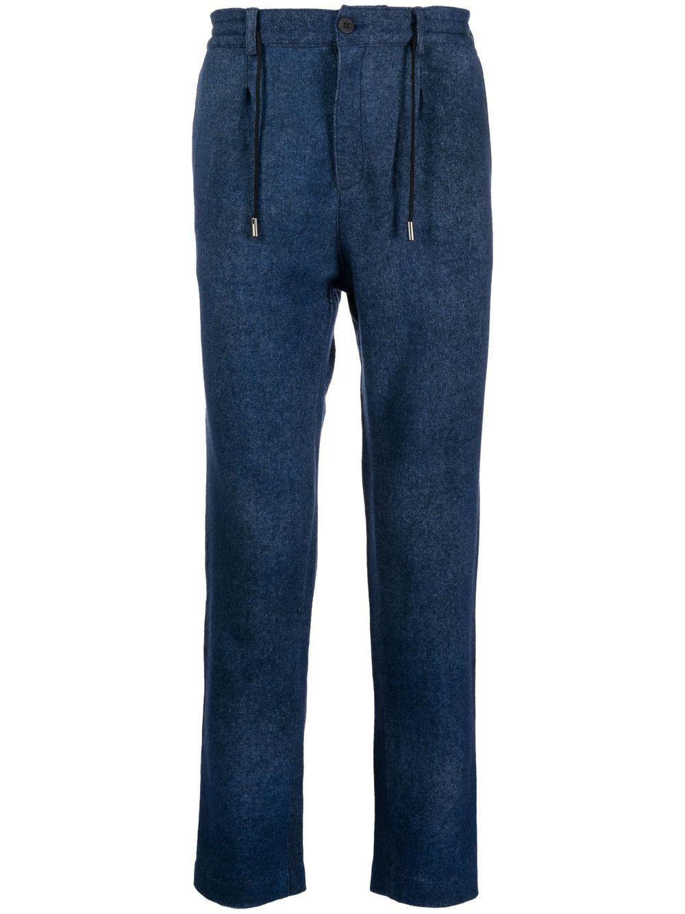 drawstring tapered trousers