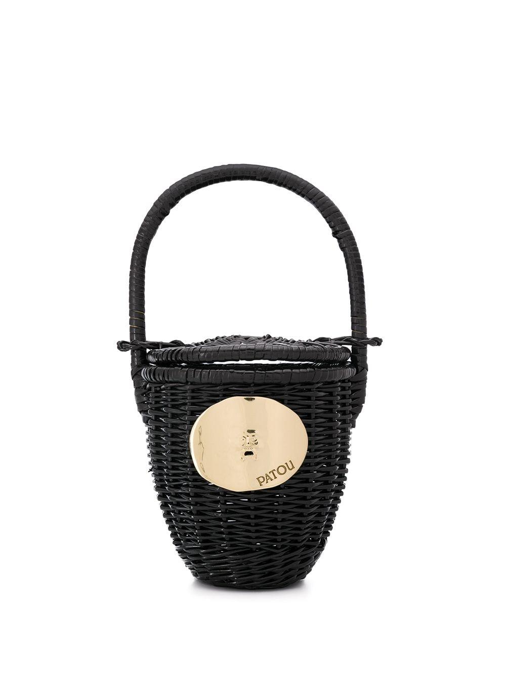 wicker bucket bag