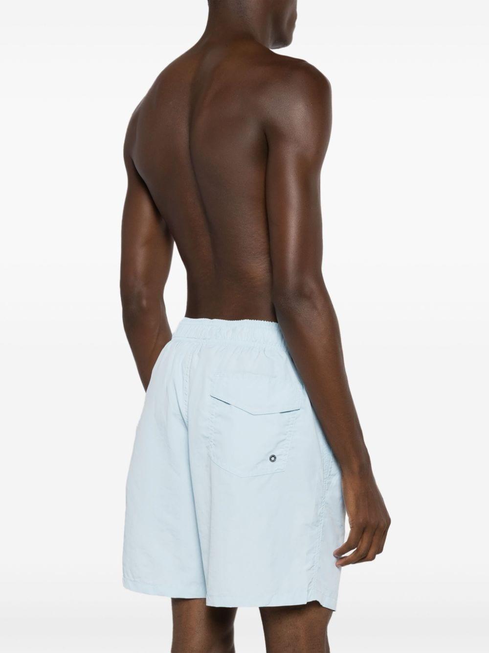 elasticated-drawstring swim shorts