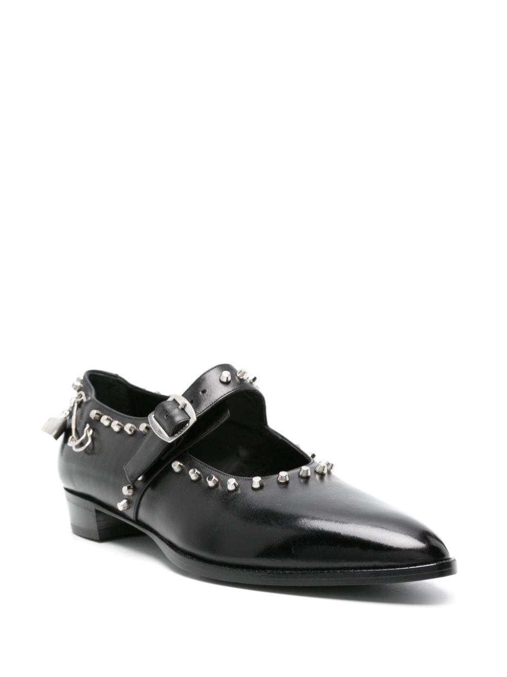 Gerwin studded leather loafers