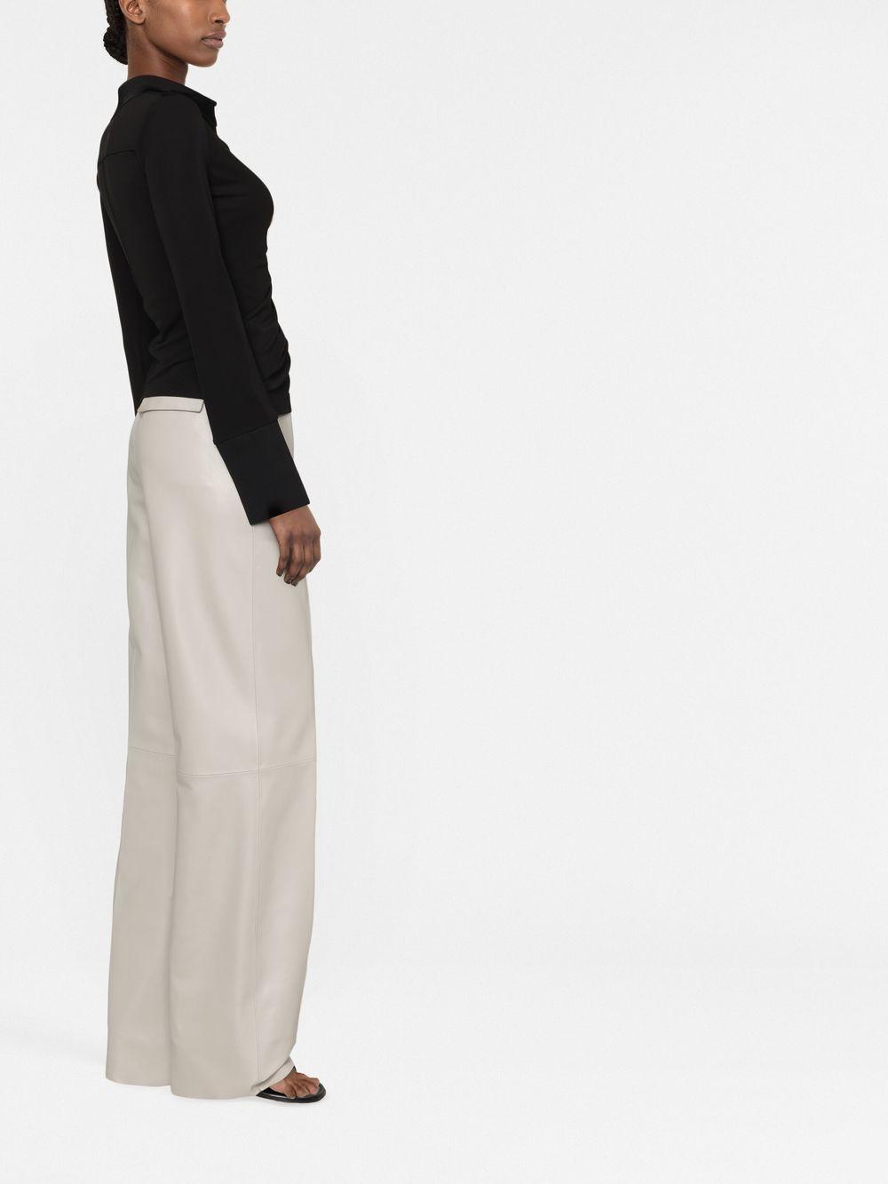 ruched asymmetric shirt