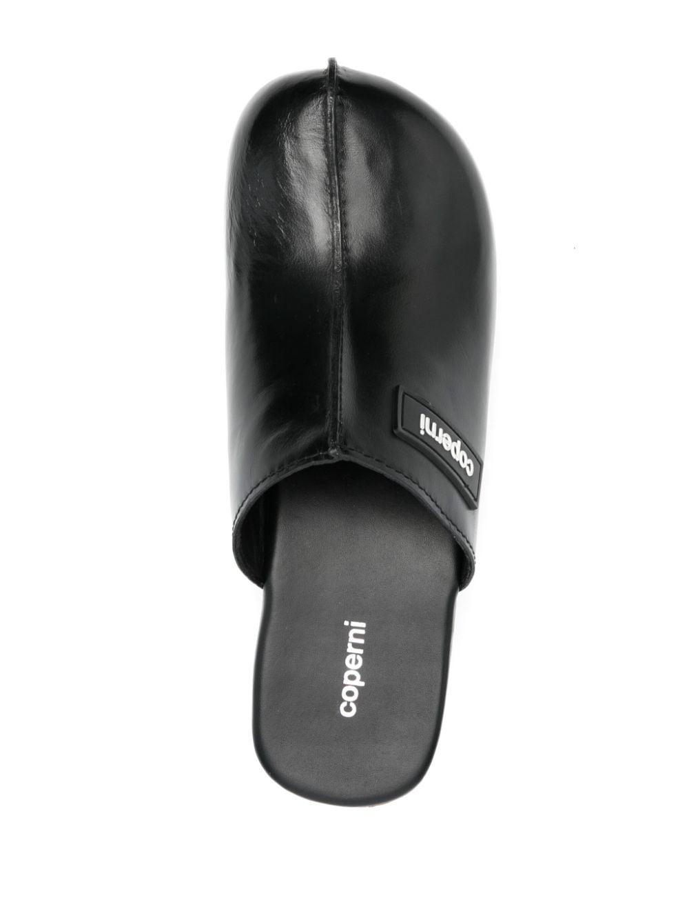 90mm platform-wedge clogs