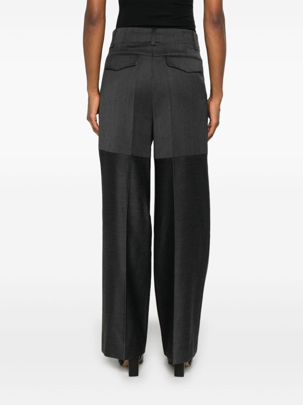 panelled-design trousers