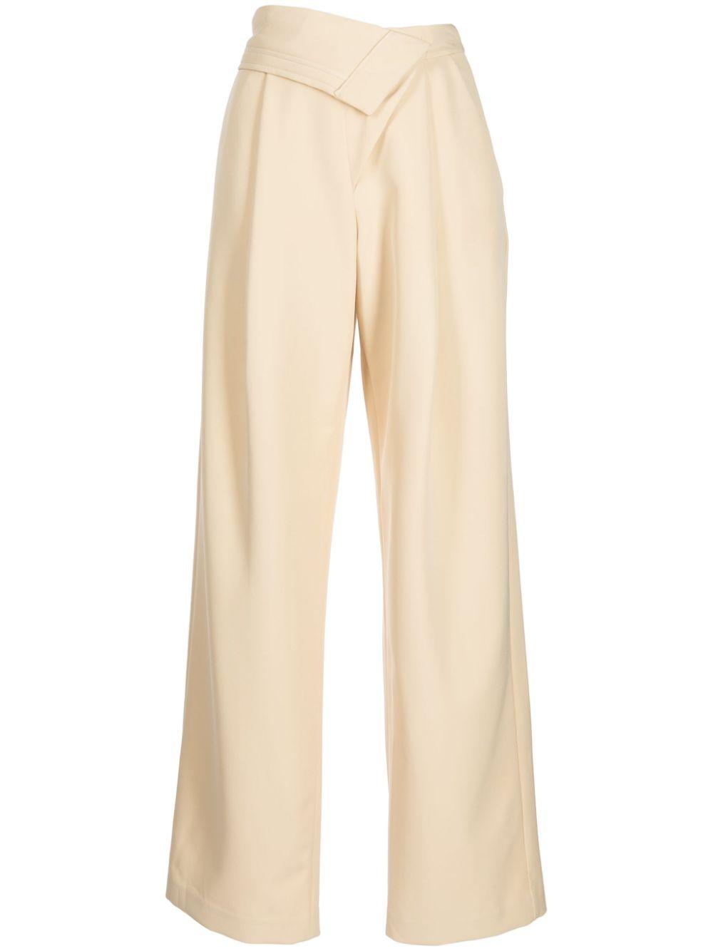 Vianka asymmetric-waist trousers